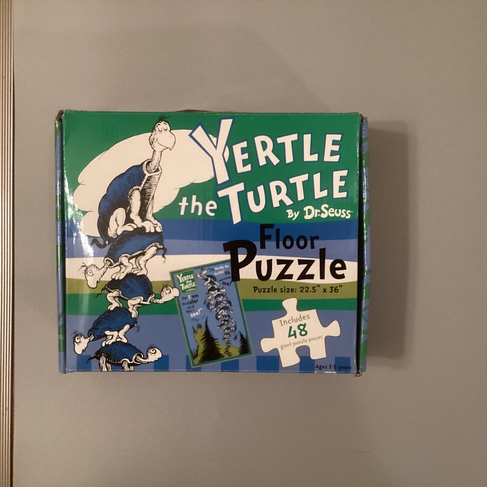 Vintage Yertle the Turtle floor puzzle